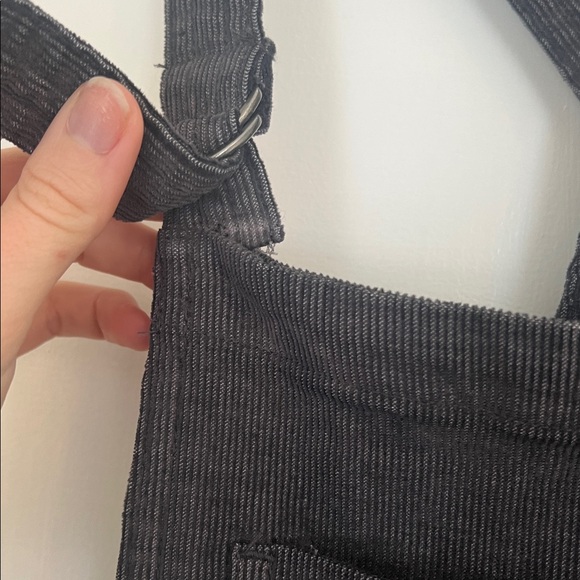 Aerie Charcoal/black Corduroy Overalls - Picture 8 of 9